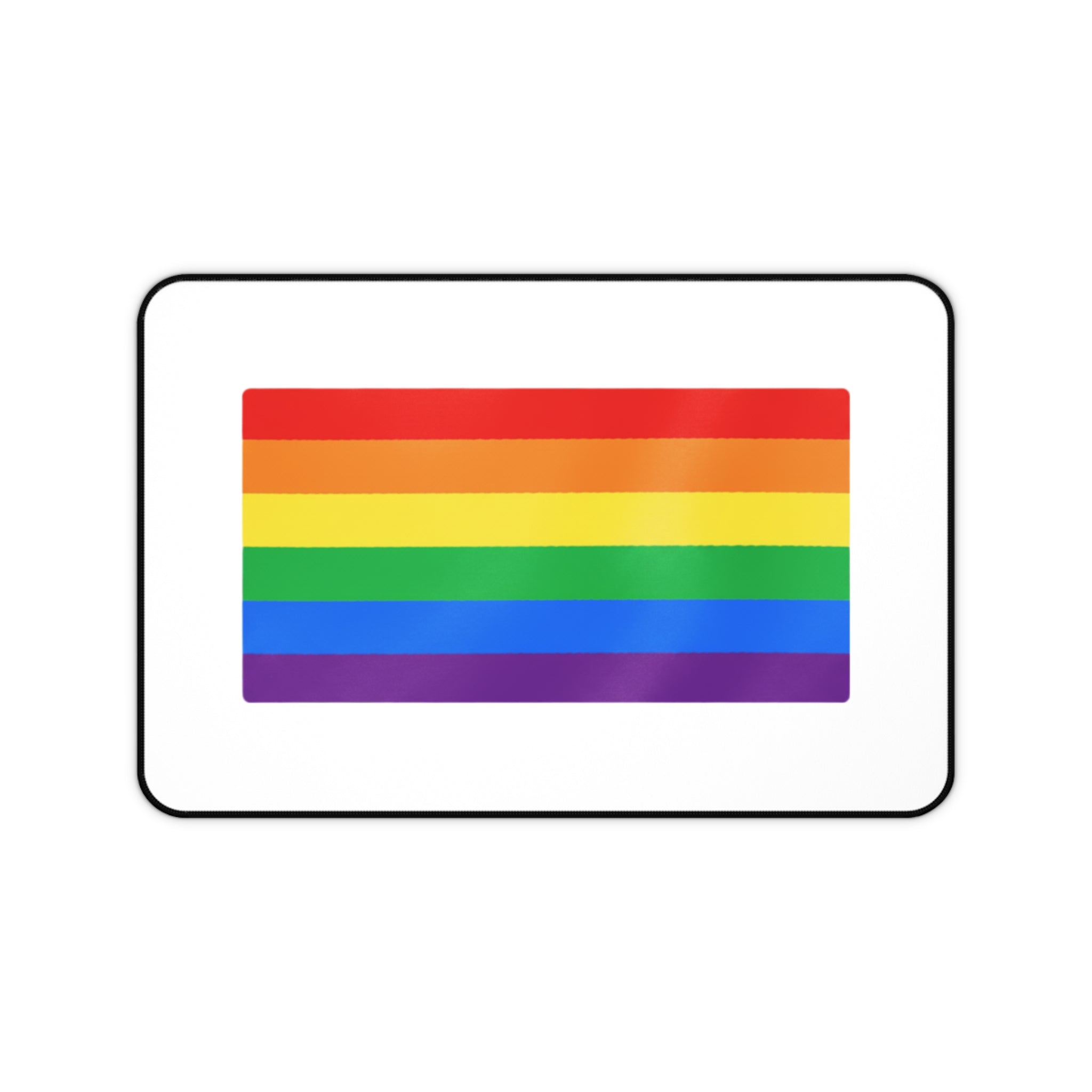 Rainbow Pride Desk Mat — LGBTQ+ Flag Mousepad Pad