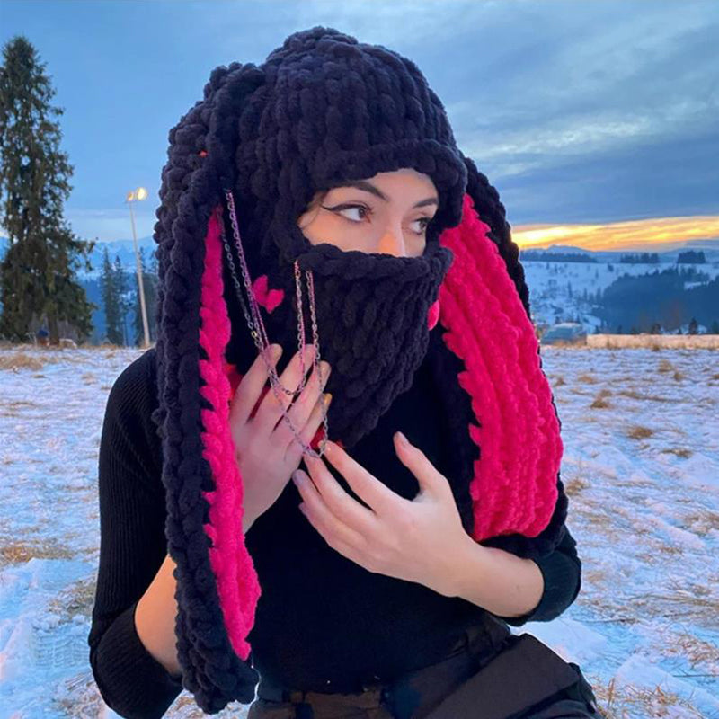 The "Lop-Ear" Chunky Knit Balaclava