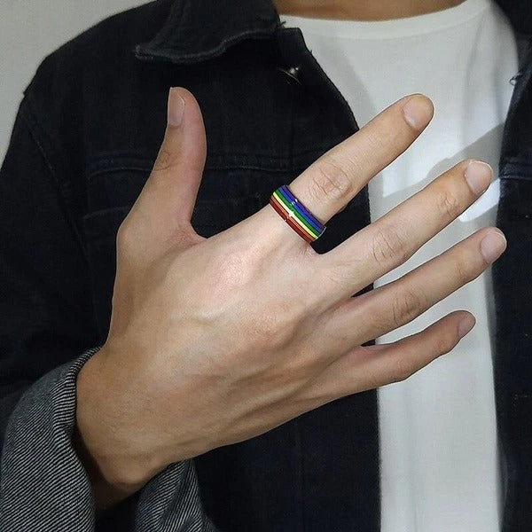 Pride Rainbow Unisex Rings