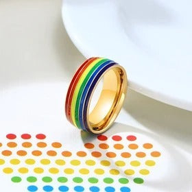 Pride Rainbow Unisex Rings