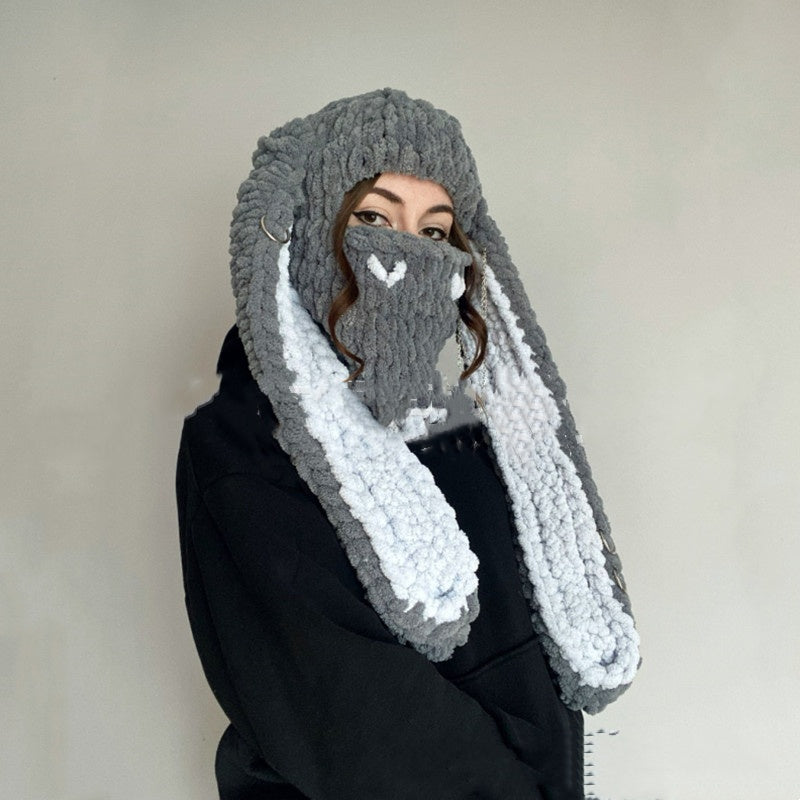 The "Lop-Ear" Chunky Knit Balaclava