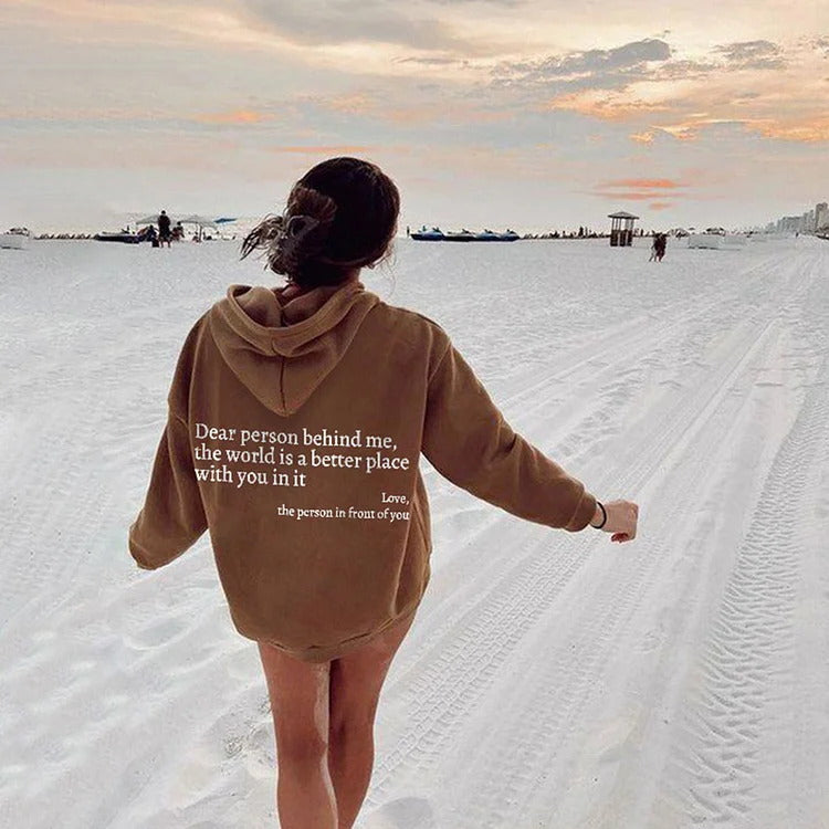 "The world is a better Place" Hoodie  | Viral Mental Health Awareness Sweatshirt