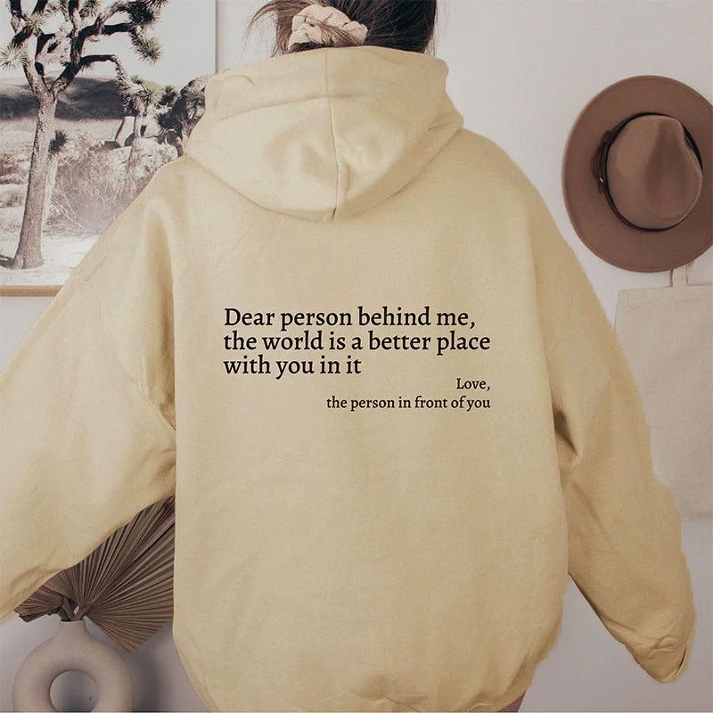 "The world is a better Place" Hoodie  | Viral Mental Health Awareness Sweatshirt