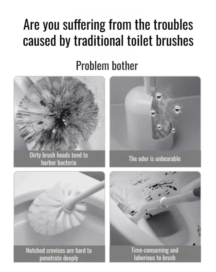 Household disposable toilet brush set special decontamination throwable replacement