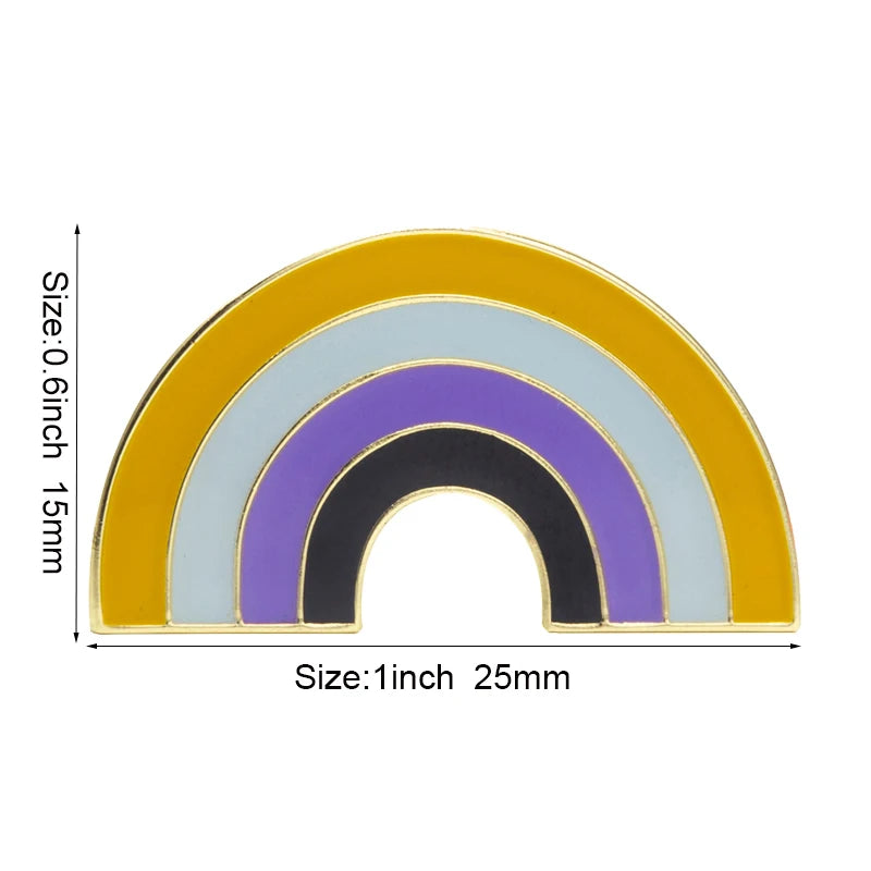 Nonbinary Pride Enamel Pins