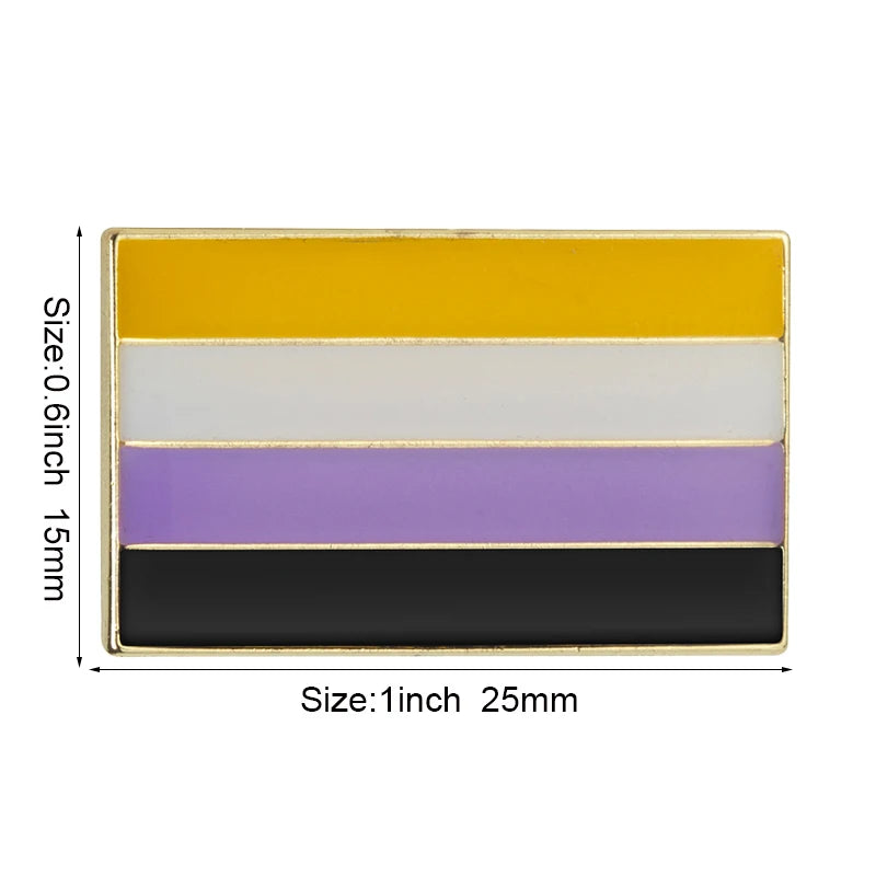 Nonbinary Pride Enamel Pins