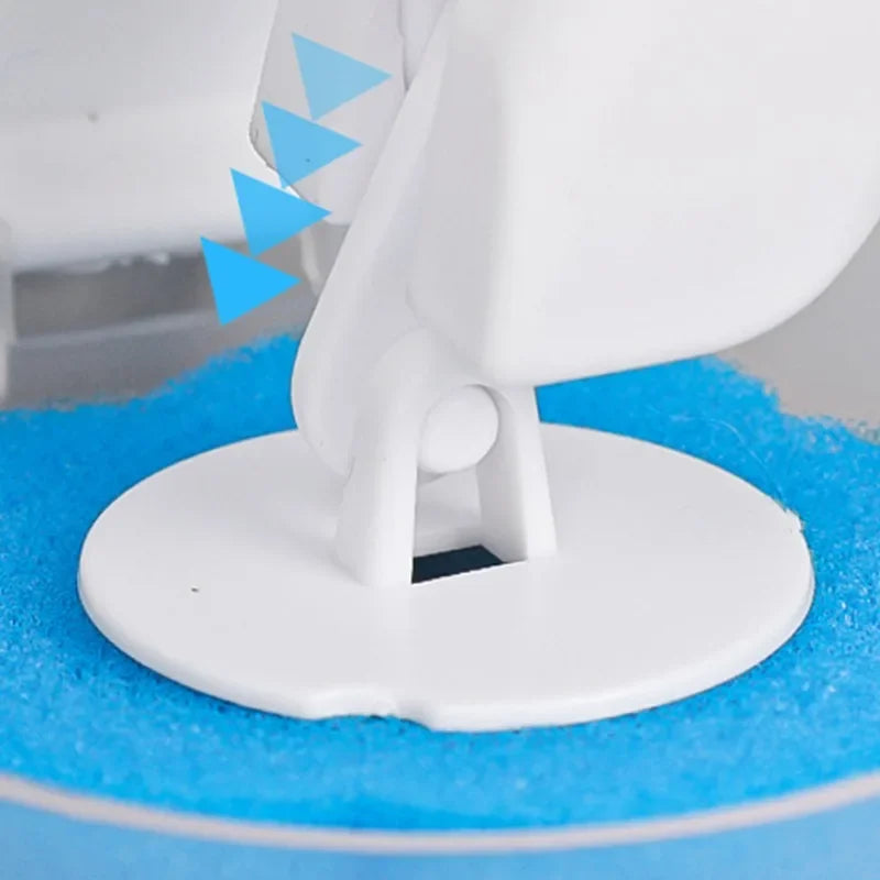 6-60PCS Disposable Toilet Brush Heads Bathroom Replacement Sponges Head Toilet Cleaning Brush Refills No Dead Angle Brush Heads