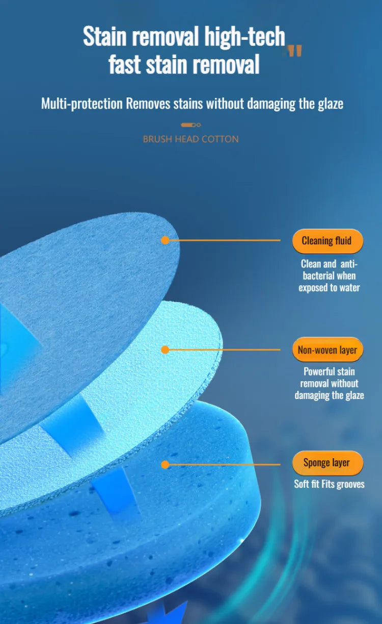 Household disposable toilet brush set special decontamination throwable replacement