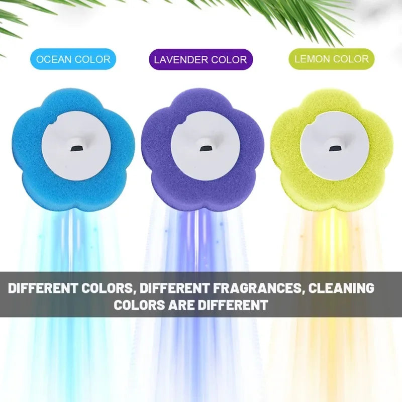 6-60PCS Disposable Toilet Brush Heads Bathroom Replacement Sponges Head Toilet Cleaning Brush Refills No Dead Angle Brush Heads