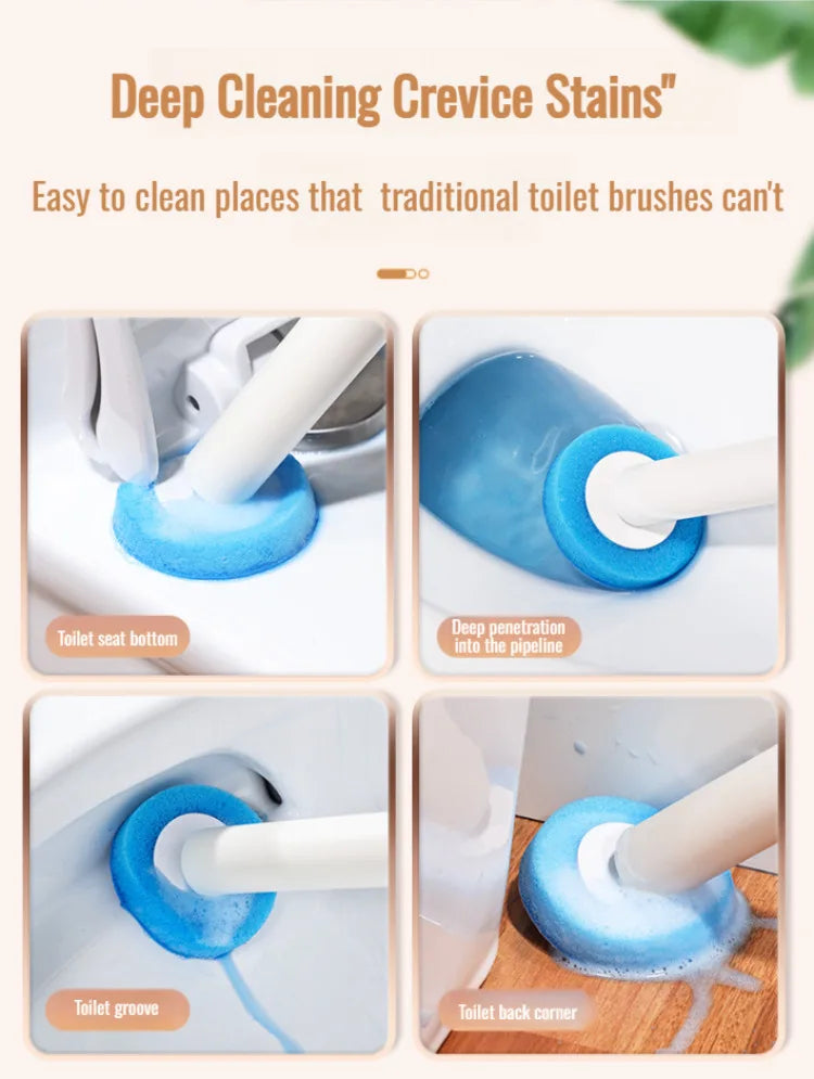 Household disposable toilet brush set special decontamination throwable replacement