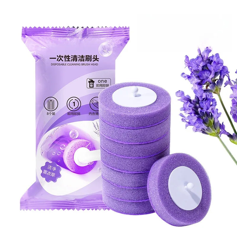 Household disposable toilet brush set special decontamination throwable replacement