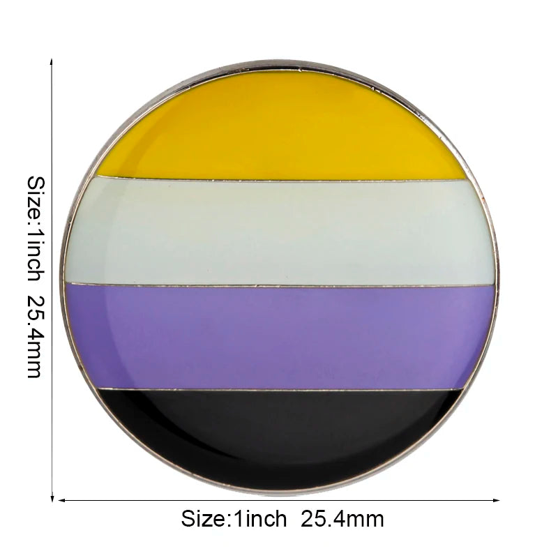 Nonbinary Pride Enamel Pins