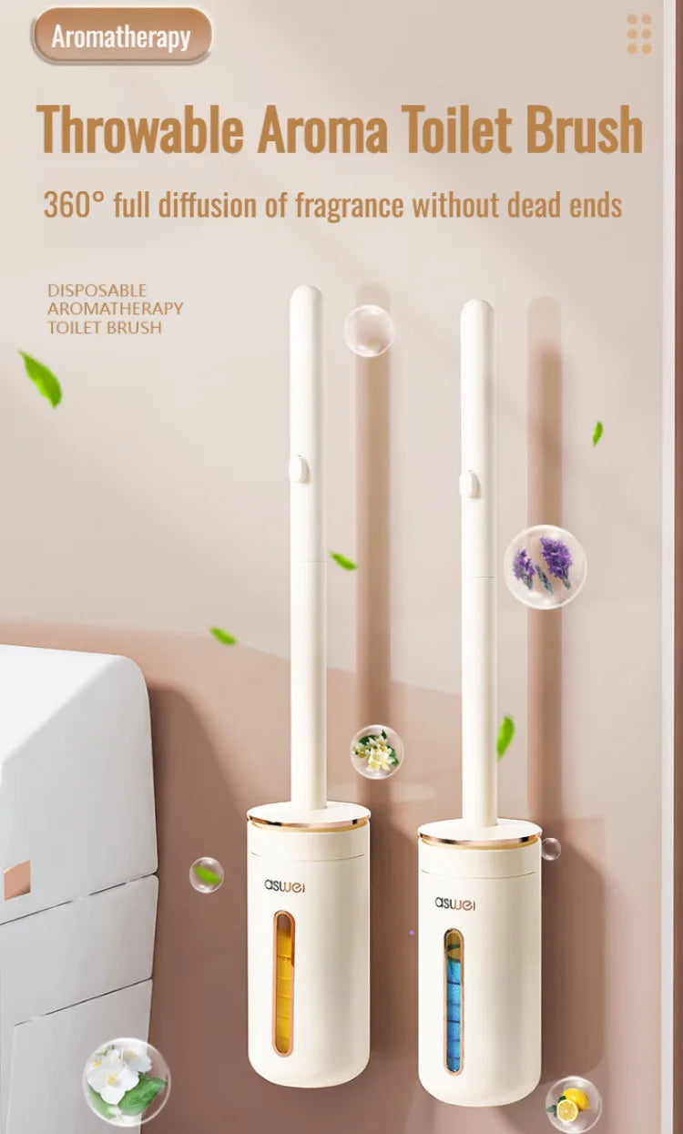 Household disposable toilet brush set special decontamination throwable replacement