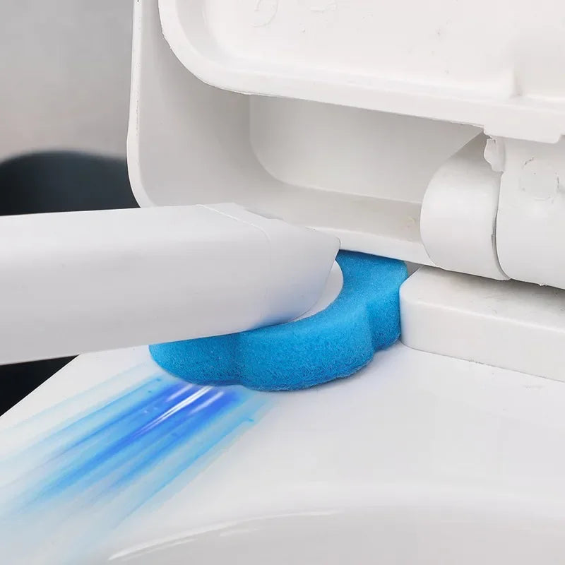 6-60PCS Disposable Toilet Brush Heads Bathroom Replacement Sponges Head Toilet Cleaning Brush Refills No Dead Angle Brush Heads