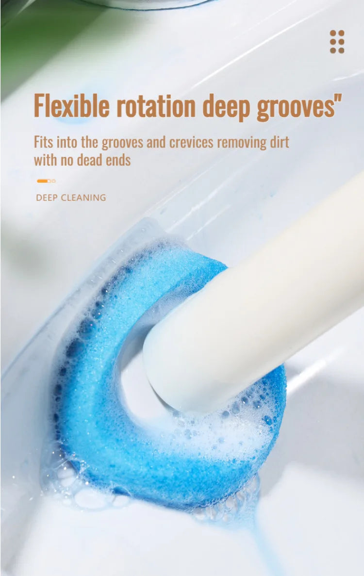 Household disposable toilet brush set special decontamination throwable replacement