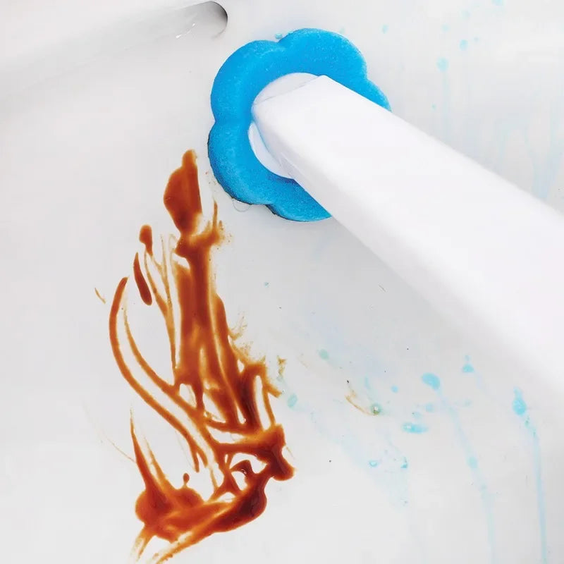 6-60PCS Disposable Toilet Brush Heads Bathroom Replacement Sponges Head Toilet Cleaning Brush Refills No Dead Angle Brush Heads