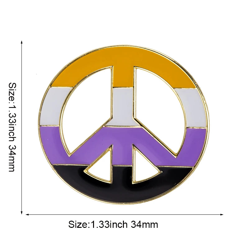 Nonbinary Pride Enamel Pins