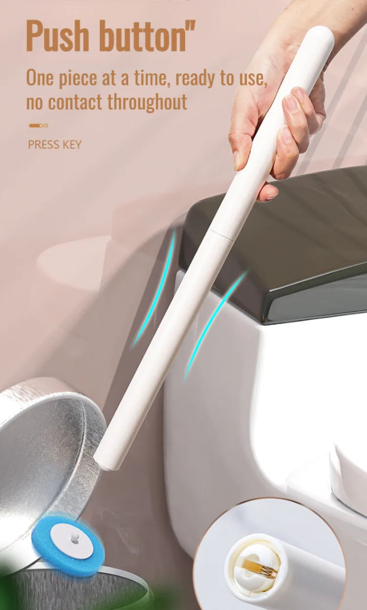 Household disposable toilet brush set special decontamination throwable replacement