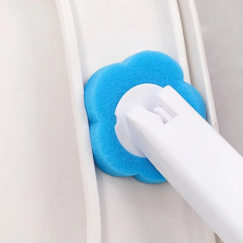 6-60PCS Disposable Toilet Brush Heads Bathroom Replacement Sponges Head Toilet Cleaning Brush Refills No Dead Angle Brush Heads