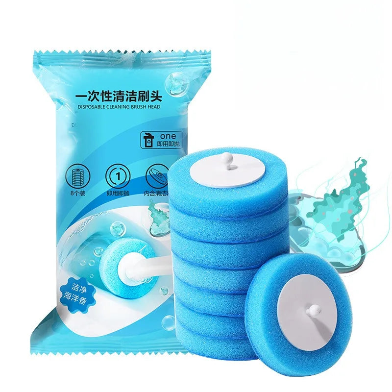 Household disposable toilet brush set special decontamination throwable replacement