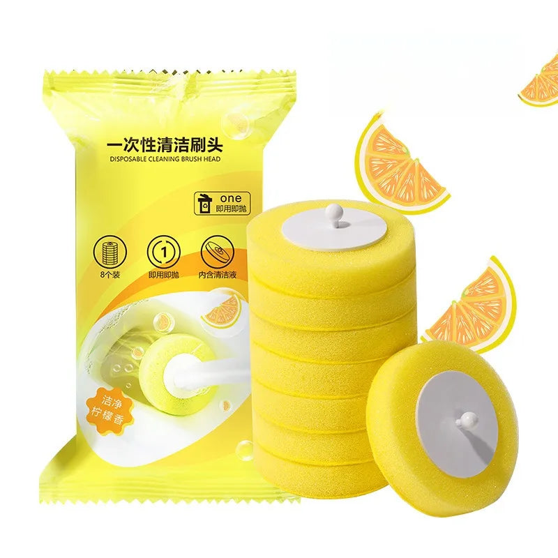 Household disposable toilet brush set special decontamination throwable replacement
