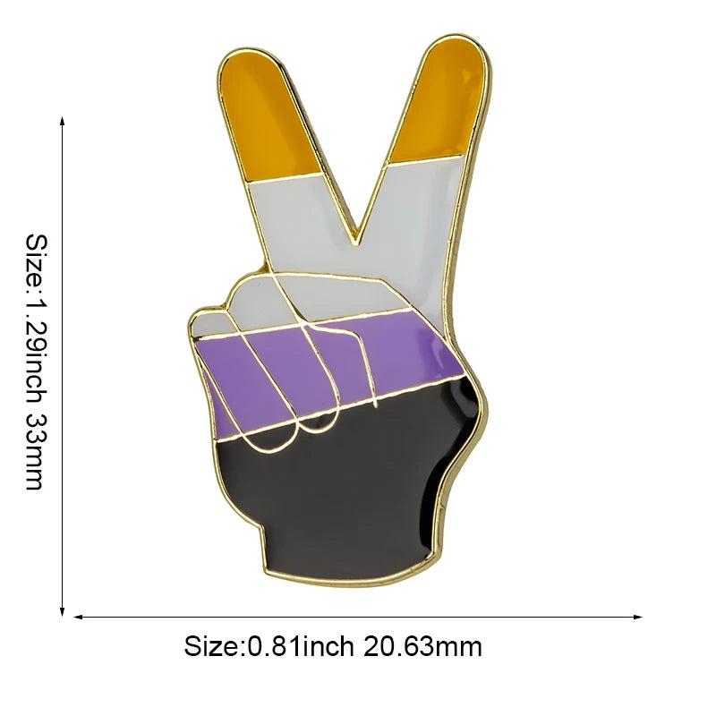 Nonbinary Pride Enamel Pins