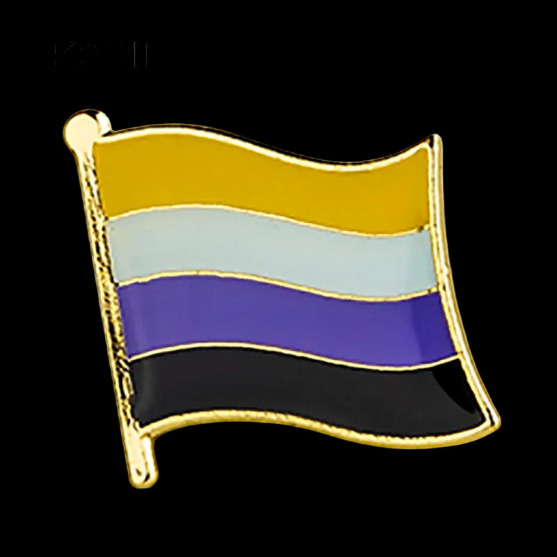 Nonbinary Pride Enamel Pins