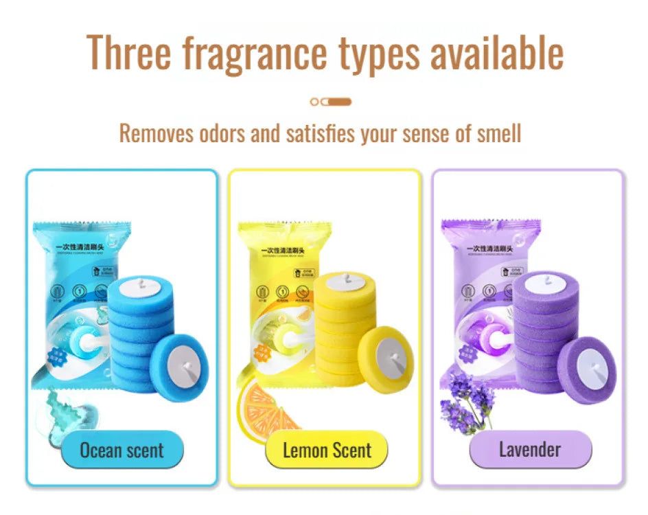 Household disposable toilet brush set special decontamination throwable replacement