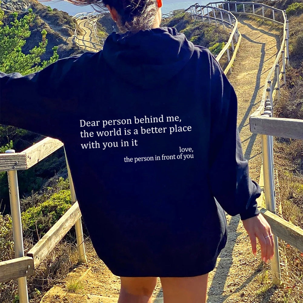 "The world is a better Place" Hoodie  | Viral Mental Health Awareness Sweatshirt
