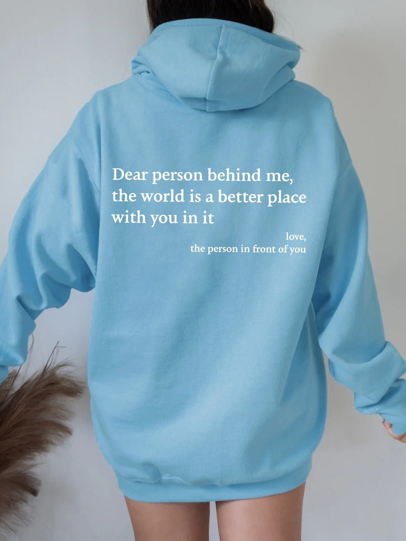 "The world is a better Place" Hoodie  | Viral Mental Health Awareness Sweatshirt