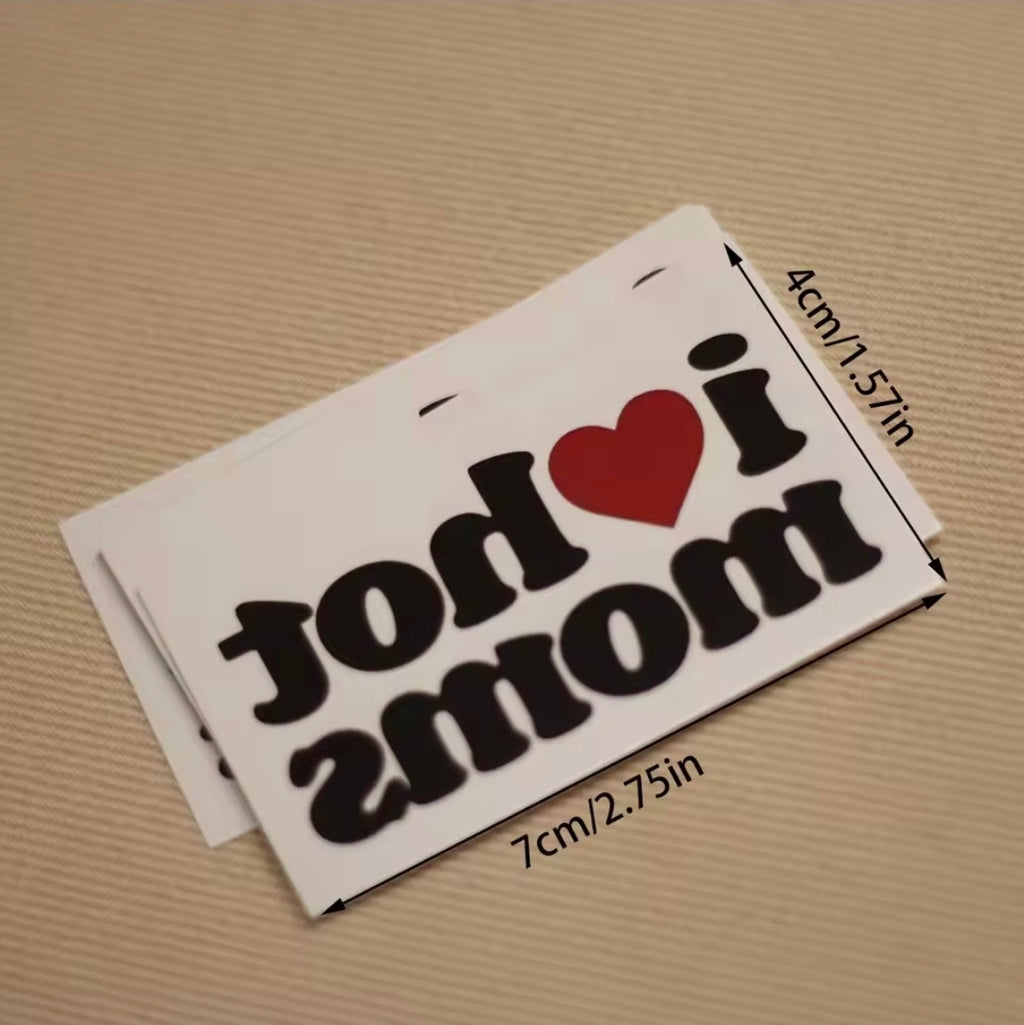 i love hot moms Temporary Tatttoo Pack (10pcs)